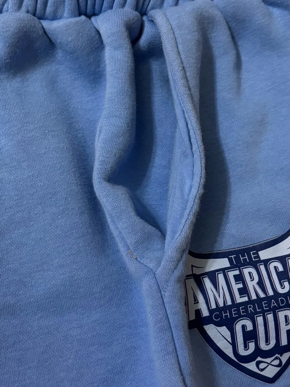 NFINITY Blue Drawstring Athletic Fleece Shorts